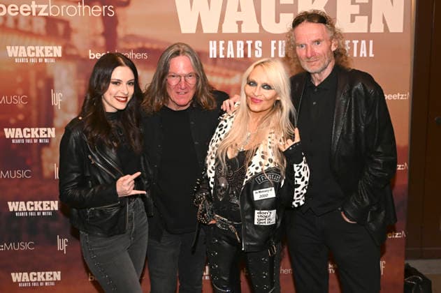 Jennifer Haben, Thomas Jensen, Doro Pesch and Holger Hübner at the premiere of the Magenta TV documentary Wacken Hearts Full of Metal at the DOK fest München 2026 in the Deutsches Theater Munich, 09 05 2026 Foto:xR.xHeinex xFuturexImagex wacken_6510