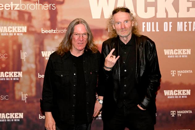 Thomas Jensen and Holger Hübner at the premiere of the Magenta TV documentary Wacken Hearts Full of Metal at the DOK fest Munich 2026 in the Deutsches Theater Munich, 09 05 2026 Foto:xR.xHeinex xFuturexImagex wacken_6512