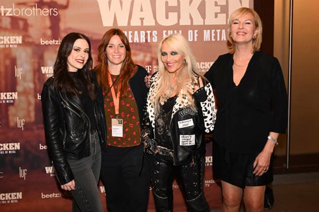 Jennifer Haben, Adele Kohout, Doro Pesch and Cordula Kablitz Post at the premiere of the Magenta TV documentary Wacken Hearts Full of Metal at the DOK fest München 2026 in the Deutsches Theater Munich, 09 05 2026 Foto:xR.xHeinex xFuturexImagex wacken_6522
