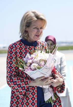 Belgian Queen Mathilde in Istanbul ISTANBUL, TURKIYE - MAY 10: Belgian Queen Mathilde is welcomed by officials at Istanbul Airport in Istanbul, Turkiye on May 10, 2026. Turkiye and Belgium are set to explore new avenues of cooperation across key sectors, including defense and energy, during a high-level economic mission led by Belgium’s Queen Mathilde from May 10 to 14. Agit Erdi Ulukaya Anadolu Istanbul Turkey. Editorial use only. Please get in touch for any other usage.  Copyright: x2026xAnadoluxAgitxErdixUlukayax
