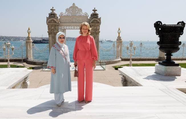 Entertainment Bilder des Tages Turkish First Lady Emine Erdogan and Queen Mathilde of Belgium meet in Istanbul, on the first day of a Belgian economic mission to Turkey, on Sunday 10 May 2026. The Queen of the Belgians is visiting Turkey from 10 to 14 May.  POOLxBENOITxDOPPAGNE 173395379