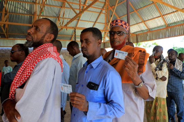 News Bilder des Tages Direct elections are being held outside Mogadishu for the first time in Somalia WAJID, SOMALIA - MAY 10: Voters headed to polling stations from the early hours of the morning in Southwest State, casting their ballots under security measures in Wajid, Somalia on May 10, 2026. Residents of the Wajid district took part in the democratic process by going to voting centers to vote. Mohamud Ismail Kulane Anadolu Wajid Somalia. Editorial use only. Please get in touch for any other usage.  Copyright: x2026xAnadoluxMohamudxIsmailxKulanex