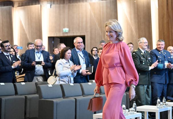 Belgian Queen Mathilde in Istanbul ISTANBUL, TURKIYE - MAY 10: Belgian Queen Mathilde visits the Ozdemir Bayraktar National Technology Center as part of an Economic Mission in Istanbul, Turkiye, on May 10, 2026. Elif Ozturk Anadolu Istanbul Turkey. Editorial use only. Please get in touch for any other usage.  Copyright: x2026xAnadoluxElifxOzturkx