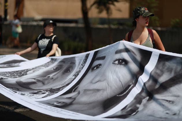 March of National Dignity in Mexico City MEXICO CITY, MEXICO - MAY 10: Relatives of missing persons holding banners and pictures take part in the March of National Dignity, on Reforma avenue, in Mexico City, Mexico, on May 10, 2026. Framed by the World Cup year, mothers of missing persons held a march on Mother s Day to raise awareness about the crisis of disappearances in Mexico and to demand justice under the slogan the mothers will reach the final while the number of missing persons in the country exceeds 130,000. Daniel Cardenas Anadolu Mexico City Mexico. Editorial use only. Please get in touch for any other usage.  Copyright: x2026xAnadoluxDanielxCardenasx