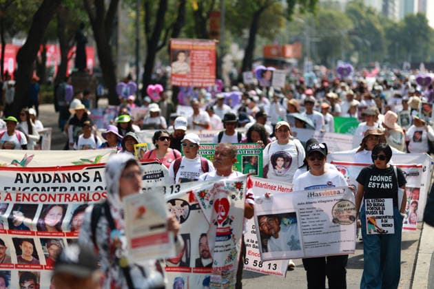 March of National Dignity in Mexico City MEXICO CITY, MEXICO - MAY 10: Relatives of missing persons and activists take part in the March of National Dignity, on Reforma avenue, in Mexico City, Mexico, on May 10, 2026. Framed by the World Cup year, mothers of missing persons held a march on Mother s Day to raise awareness about the crisis of disappearances in Mexico and to demand justice under the slogan the mothers will reach the final while the number of missing persons in the country exceeds 130,000. Daniel Cardenas Anadolu Mexico City Mexico. Editorial use only. Please get in touch for any other usage.  Copyright: x2026xAnadoluxDanielxCardenasx