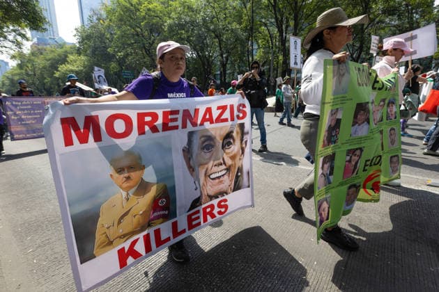 May 10, 2026, Mexico City, Mexico: On Mothers Day, collectives of searching mothers and relatives of missing persons took part in the XIV National Dignity March: Mothers Searching for their Sons, Daughters, Truth and Justice, in Mexico City. The march moved from the Monument to the Mother to the Angel of Independence, where participants demanded answers for missing persons while also protesting against the staging of the 2026 FIFA World Cup amid the countrys disappearance crisis. Mexico City Mexico - ZUMAl178 20260510_znp_l178_013 Copyright: xCristianxLeyvax