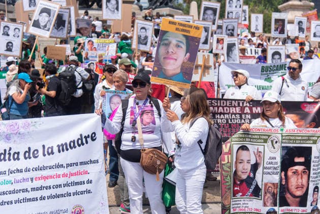 XIV National Dignity March on Mother s Day Searching mothers and families of the disappeared people joined the XIV National Dignity March on Mother s Day. on May 10, 2026 in Mexico City, Mexico. (Photo by Marco Gonzalez Eyepix Group) Copyright: xMarcoxGonzalezx xEyepixxGroupx MTG_10052026_183632