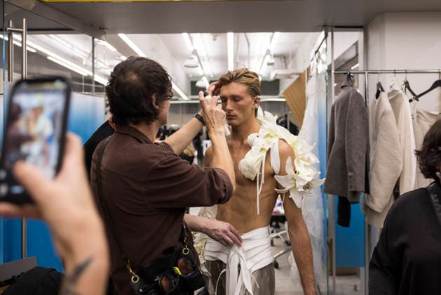 AUSTRALIAN FASHION WEEK, Models prepare backstage ahead of the Toni Maticevski Runway Show during AFC Australian Fashion Week at the Collider, in Sydney, Monday, May 11, 2026. ( NO ARCHIVING SYDNEY NEW SOUTH WALES AUSTRALIA  Copyright: xANNAxKUCERAx 20260511165963801143