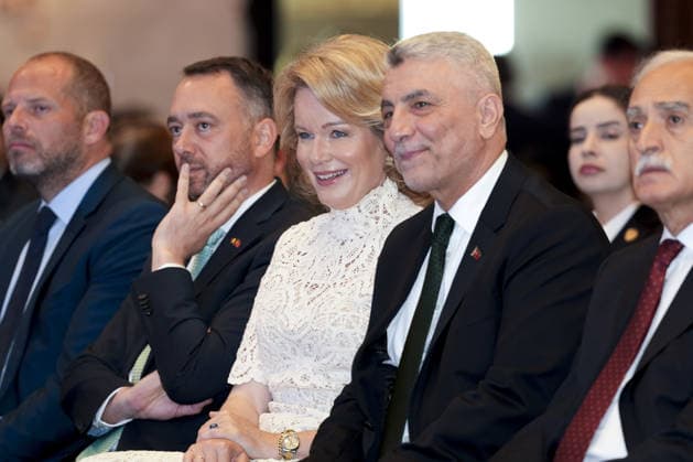Belgium-Turkiye Business Forum in Turkiye s Istanbul ISTANBUL, TURKIYE - MAY 11: Queen Mathilde, Turkish Trade Minister Omer Bolat, Belgian Foreign Minister Maxime Prevot, Belgian Defense Minister Theo Francken attend the Belgium-Turkiye Business Forum held in Istanbul, Turkiye on May 11, 2026. Arife Karakum Anadolu Istanbul Turkey. Editorial use only. Please get in touch for any other usage.  Copyright: x2026xAnadoluxArifexKarakumx