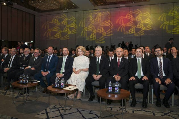 Belgium-Turkiye Business Forum in Turkiye s Istanbul ISTANBUL, TURKIYE - MAY 11: Queen Mathilde, Turkish Trade Minister Omer Bolat, Belgian Foreign Minister Maxime Prevot, Belgian Defense Minister Theo Francken attend the Belgium-Turkiye Business Forum held in Istanbul, Turkiye on May 11, 2026. Arife Karakum Anadolu Istanbul Turkey. Editorial use only. Please get in touch for any other usage.  Copyright: x2026xAnadoluxArifexKarakumx
