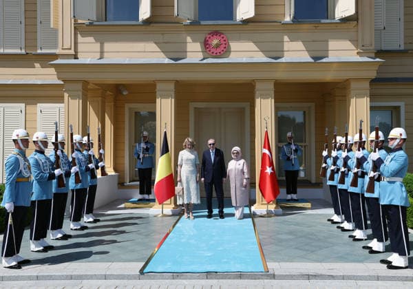 Turkish President Recep Tayyip Erdogan ISTANBUL, TURKIYE - MAY 11: (----EDITORIAL USE ONLY - MANDATORY CREDIT - TURKISH PRESIDENCY MUSTAFA KAMACI HANDOUT - NO MARKETING NO ADVERTISING CAMPAIGNS - DISTRIBUTED AS A SERVICE TO CLIENTS----) Turkish President Recep Tayyip Erdogan and Turkish First Lady Emine Erdogan meet with Queen Mathilde of Belgium at Dolmabahce Palace in Istanbul, Turkiye, on May 11, 2026. TUR Presidency Mustafa Kamaci Anadolu Istanbul Turkey. Editorial use only. Please get in touch for any other usage.  Copyright: x2026xAnadoluxTURxPresidencyx xMustafaxKamacix