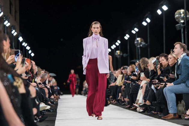 AUSTRALIAN FASHION WEEK, Models walk the runway for the Carla Zampatti Runway Show during AFC Australian Fashion Week at the Park Hyatt Boardwalk, in Sydney, Monday, May 11, 2026. ( NO ARCHIVING SYDNEY NEW SOUTH WALES AUSTRALIA  Copyright: xANNAxKUCERAx 20260511145899229918