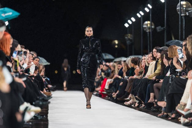 AUSTRALIAN FASHION WEEK, Models walk the runway for the Carla Zampatti Runway Show during AFC Australian Fashion Week at the Park Hyatt Boardwalk, in Sydney, Monday, May 11, 2026. ( NO ARCHIVING SYDNEY NEW SOUTH WALES AUSTRALIA  Copyright: xANNAxKUCERAx 20260511159641469677