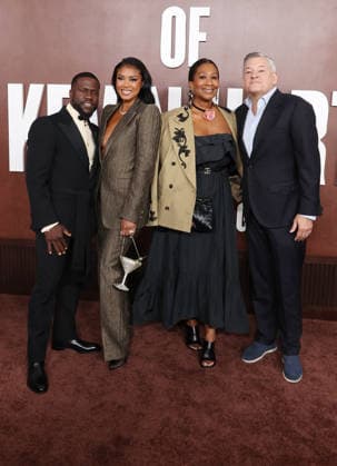 Los Angeles CA May 10: Kevin Hart ,Eniko Hart, Nicole Avant, Ted Sarandos. at The Roast Of Kevin Hart Red Carpet At Netflix Is A Joke Fest held at The Kia Forum in Los Angeles, CA. on May 10, 2026 Credit: AdMedia Los Angeles USA  - ZUMAa123 20260510_zaa_a123_082 Copyright: xADx