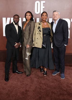 Los Angeles CA May 10: Kevin Hart ,Eniko Hart, Nicole Avant, Ted Sarandos. at The Roast Of Kevin Hart Red Carpet At Netflix Is A Joke Fest held at The Kia Forum in Los Angeles, CA. on May 10, 2026 Credit: AdMedia Los Angeles USA  - ZUMAa123 20260510_zaa_a123_119 Copyright: xADx