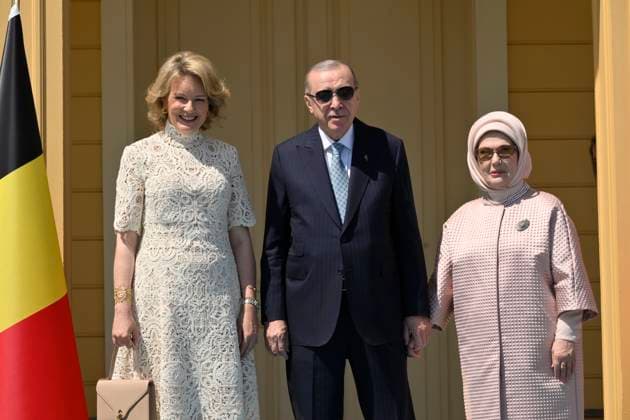 Queen Mathilde Attends 2026 Turkey Economic Mission ISTANBUL, TURKEY - MAY 11: Queen Mathilde of Belgium pictured meeting with President Erdogan and the First Lady during the Belgian Economic Mission to the Republic of Turkey, on May 11, 2026 in Istanbul, Turkey, 11 05 2026 Istanbul Turkey  Copyright: xPhilipxReynaersx