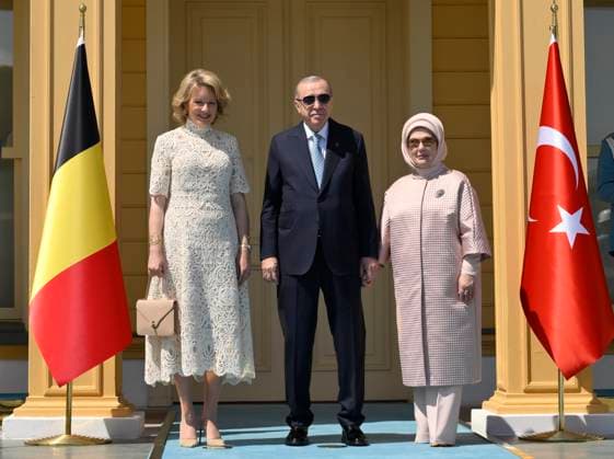 Queen Mathilde Attends 2026 Turkey Economic Mission ISTANBUL, TURKEY - MAY 11: Queen Mathilde of Belgium pictured meeting with President Erdogan and the First Lady during the Belgian Economic Mission to the Republic of Turkey, on May 11, 2026 in Istanbul, Turkey, 11 05 2026 Istanbul Turkey  Copyright: xPhilipxReynaersx