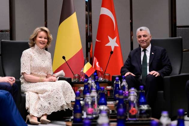 Queen Mathilde Attends 2026 Turkey Economic Mission ISTANBUL, TURKEY - MAY 11: Queen Mathilde of Belgium pictured during the official launch event of the mission in presence of Omer Bolat, Minister of Trade during the Belgian Economic Mission to the Republic of Turkey on May 11, 2026 in Istanbul, Turkey, 11 05 2026 Istanbul Turkey  Copyright: xPhilipxReynaersx