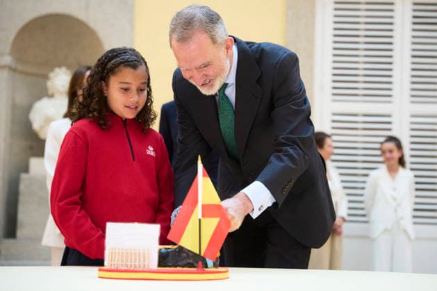 11-05-2026 Madrid King Felipe during a meeting with the winners of the 44th edition of the school competition, What is a king to you? at the El Pardo palace in Madrid. No Spain Â  Copyright: xPPEx