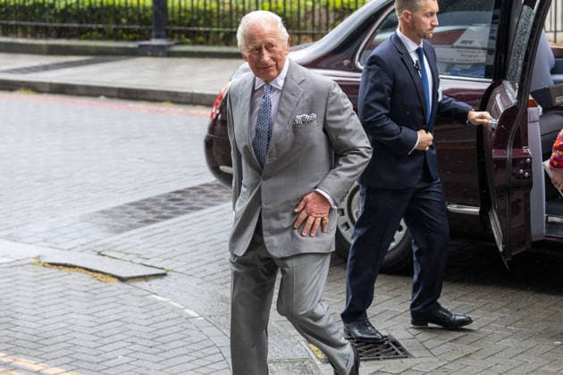 May 11, 2026, London, England, United Kingdom: King CHARLES III arrives at GuyÃ¢â‚¬â ¢s NHS Cancer Centre ahead of a visit. London United Kingdom - ZUMAs262 20260511_zip_s262_001 Copyright: xTayfunxSalcix