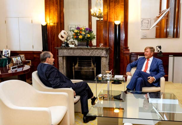11-05-2026 Palace King Willem-Alexander during a meeting with Hans Vijlbrief, Minister of Social Affairs and Employment (D66), at palace Noordeinde in The Hague. Â  Copyright: xPPEx