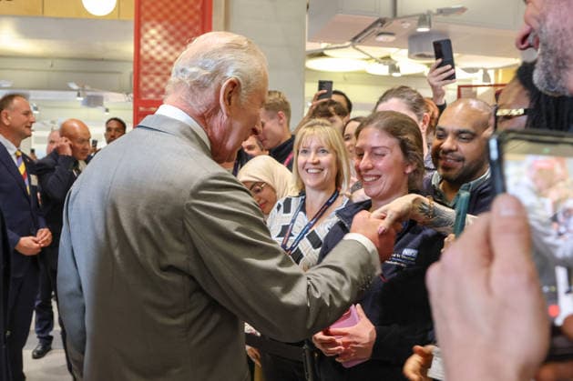 May 11, 2026, London, London, UK: London, UK. King Charles III arrives at Guy s Hospital in central London to mark its 300th anniversary and visit the hospitalÃ¢â‚¬â ¢s cancer centre. During the visit, King Charles heard from doctors and researchers about their work using AI and robotics to treat patients and was shown a demonstration of a robot-assisted surgical system. In the Chemotherapy Village, the King spoke with patients receiving cancer treatment under the care of the hospital before unveiling a plaque to commemorate the visit and mark the hospitalÃ¢â‚¬â ¢s 300th anniversary. London UK  - ZUMAl94_ 20260511_zaf_l94_013 Copyright: xDinendraxHariax