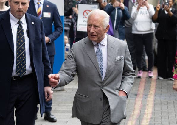 May 11, 2026, London, England, United Kingdom: King CHARLES III leaves GuyÃ¢â‚¬â ¢s NHS Cancer Centre after a visit. London United Kingdom - ZUMAs262 20260511_zip_s262_051 Copyright: xTayfunxSalcix
