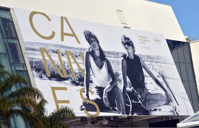 May 11, 2026, Cannes, France: CANNES, FRANCE - MAY 11: The official 2026 festival poster, featuring an image of Susan Sarandon and Geena Davis in Thelma & Louise , during the 79th annual Cannes Film Festival on May 11, 2026 in Cannes, France. Cannes France  - ZUMAi09_ 20260511_zaf_i09_003 Copyright: xFrederickxInjimbertx