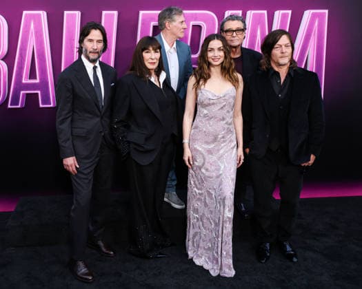 Los Angeles Special Screening Of Lionsgate s From the World of John Wick: Ballerina HOLLYWOOD, LOS ANGELES, CALIFORNIA, USA - JUNE 03: Keanu Reeves, Anjelica Huston, Gabriel Byrne, Ana de Armas, Ian McShane and Norman Reedus arrive at the Los Angeles Special Screening Of Lionsgate s From the World of John Wick: Ballerina held at the TCL Chinese Theatre IMAX on June 3, 2025 in Hollywood, Los Angeles, California, United States. (Photo by Xavier Collin Image Press Agency)