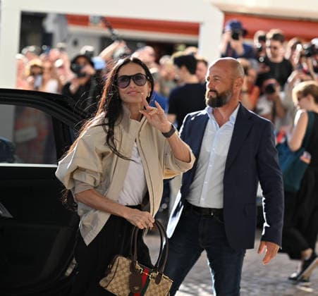 79th Cannes Film Festival: Arrivals CANNES, FRANCE - MAY 11: Member of the jury US actress and producer Demi Moore arrives at the Hotel Martinez for a dinner with fellow members of the jury ahead of the 79th annual Cannes Film Festival in Cannes, France on May 11, 2026. Mustafa Yalcin Anadolu Cannes France. Editorial use only. Please get in touch for any other usage.  Copyright: x2026xAnadoluxMustafaxYalcinx