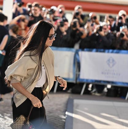 79th Cannes Film Festival: Arrivals CANNES, FRANCE - MAY 11: Member of the jury US actress and producer Demi Moore arrives at the Hotel Martinez for a dinner with fellow members of the jury ahead of the 79th annual Cannes Film Festival in Cannes, France on May 11, 2026. Mustafa Yalcin Anadolu Cannes France. Editorial use only. Please get in touch for any other usage.  Copyright: x2026xAnadoluxMustafaxYalcinx