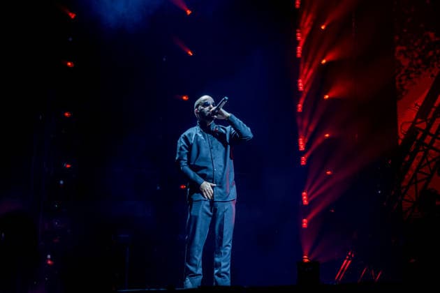 Arcangel concert at the Movistar Arena The American artist Arcangel during a performance at the Movistar Arena, on May 11, 2026, in Madrid Spain The concert is part of his world tour La 8va Maravilla World Tour 20 Aniversario, with which he celebrates two decades of career as one of the great icons of reggaeton and Latin trap Espana  Copyright: xRicardoxRubiox 7516271