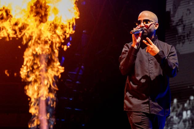Arcangel concert at the Movistar Arena FILE photo American artist Arcangel during a performance at the Movistar Arena, on May 11, 2026, in Madrid Spain The concert is part of his world tour La 8va Maravilla World Tour 20 Aniversario, with which he celebrates two decades of career as one of the great icons of reggaeton and Latin trap Espana  Copyright: xRicardoxRubiox 7516283
