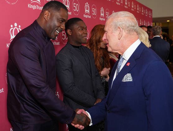 King Charles and Queen Camilla attend A King s Trust Celebration King Charles meets Idris Elba as he attends A King s Trust Celebration to mark the 50th anniversary of the charity. The King s Trust, formerly known as The Prince s Trust, helps those from disadvantaged communities, at the Royal Albert Hall, London, UK, on the 11th May 2026. Picture by Aaron Chown WPA-Pool London Royal Albert Hall London United Kingdom  WHA-0817