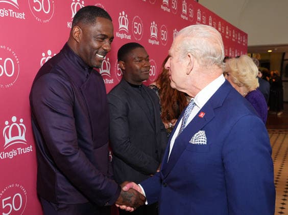 King Charles and Queen Camilla attend A King s Trust Celebration King Charles meets Idris Elba as he attends A King s Trust Celebration to mark the 50th anniversary of the charity. The King s Trust, formerly known as The Prince s Trust, helps those from disadvantaged communities, at the Royal Albert Hall, London, UK, on the 11th May 2026. Picture by Aaron Chown WPA-Pool London Royal Albert Hall London United Kingdom  WHA-0817