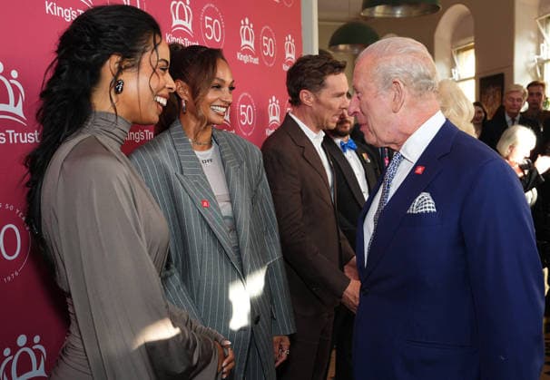 King Charles and Queen Camilla attend A King s Trust Celebration King Charles meets Rochelle Humes and Alesha Dixon as he attends A King s Trust Celebration to mark the 50th anniversary of the charity. The King s Trust, formerly known as The Prince s Trust, helps those from disadvantaged communities, at the Royal Albert Hall, London, UK, on the 11th May 2026. Picture by Aaron Chown WPA-Pool London Royal Albert Hall London United Kingdom  WHA-0817