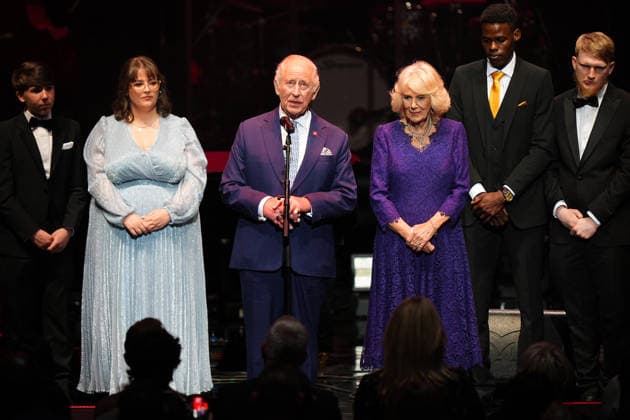 King Charles and Queen Camilla attend A King s Trust Celebration King Charles and Queen Camilla attend A King s Trust Celebration to mark the 50th anniversary of the charity. The King s Trust, formerly known as The Prince s Trust, helps those from disadvantaged communities, at the Royal Albert Hall, London, UK, on the 11th May 2026. Picture by Aaron Chown WPA-Pool London Royal Albert Hall London United Kingdom  WHA-0817