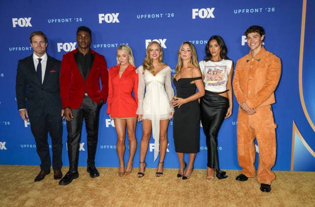 2026 FOX Upfront held at 151 West 55th Street Featuring: Cast of Baywatch, Thaddeus LaGrone, Livvy Dunne, Jessica Belkin, Stephen Amell, Hassie Harrison, Shay Mitchell, Brooks Nader, Noah Beck Where: New York, New York, United States When: 11 May 2026 Credit: Jennifer Graylock INSTARimages EDITORIAL USE ONLY. NOT FOR USE BY NEWSPAPERS BASED IN THE UK. Copyright: xx instar55681664