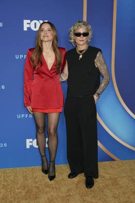 2026 FOX Upfront held at 151 West 55th Street Featuring: Sophia Bush, Ashlyn Harris Where: New York, New York, United States When: 11 May 2026 Credit: Jennifer Graylock INSTARimages EDITORIAL USE ONLY. NOT FOR USE BY NEWSPAPERS BASED IN THE UK. Copyright: xx instar55681600