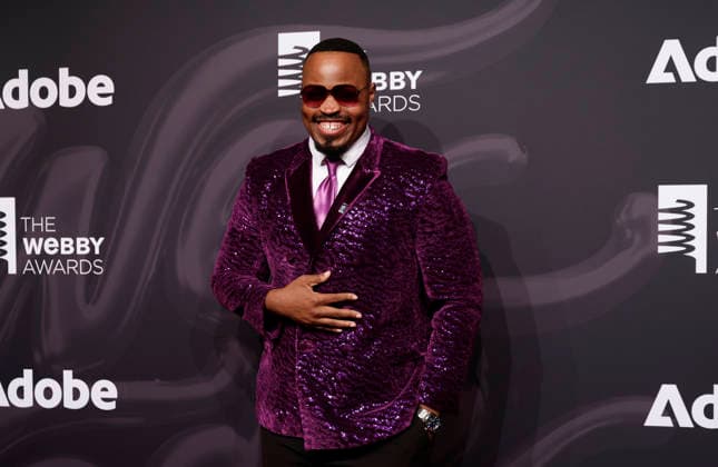 Thaddeus Coates arrives on the red carpet at the 30th Annual Webby Awards at Cipriani Wall Street on Monday, May 11, 2026 in New York City.  NYP20260511218 JOHNxANGELILLO