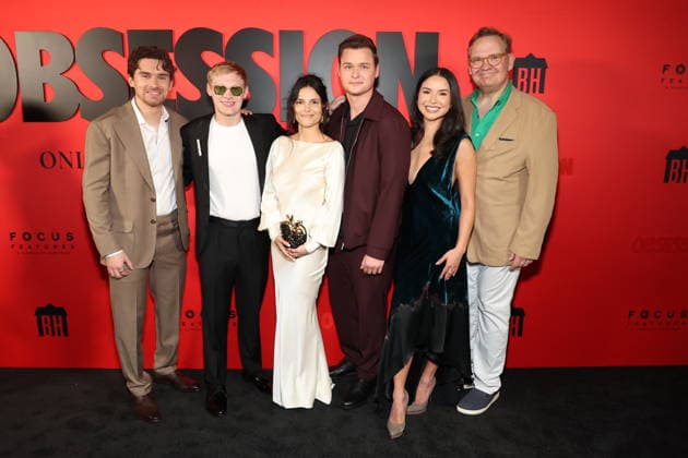 LOS ANGELES, CALIFORNIA - MAY 11:Michael Johnston, Curry Barker, Inde Navarrette, Cooper Tomlinson, Megan Lawless and Andy Richter at the screening of Obsession at the Hollywood Legion Theater on May 11, 2026 Credit: . USA - ZUMAa123 20260508_zaa_a123_070 Copyright: xAdMediax