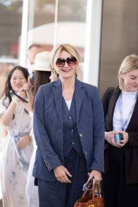 Cannes - Jury Dinner at the Hotel Martinez German actress Frauke Ludowig arrives at the Grand Hyatt Cannes Hotel Martinez, on the eve of the opening ceremony of the 79th edition of the Cannes Film Festival in Cannes, France on May 11, 2026. Photo by Shootpix ABACAPRESS.COM Cannes France  Copyright: xShootpix ABACAx