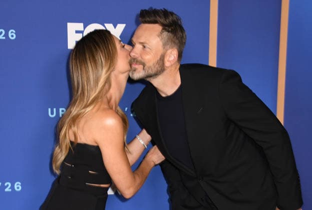 NEW YORK, NY- MAY 11: Erin Andrews and Joel McHale at the 2026 FOX Upfront at New York City Center on May 11, 2026 in New York City Copyright: xmpi099 MediaPunchx