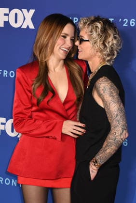 NEW YORK, NY- MAY 11: Sophia Bush and Ashlyn Harris at the 2026 FOX Upfront at New York City Center on May 11, 2026 in New York City Copyright: xmpi099 MediaPunchx