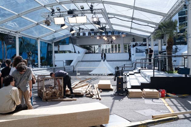 Cannes - Preparations General views of preparations on the Croisette during the 79th annual Cannes Film Festival on May 11, 2026 in Cannes, France. Photo by LounisPhotography ABACAPRESS.COM Cannes France  Copyright: xLounisPhotography ABACAx