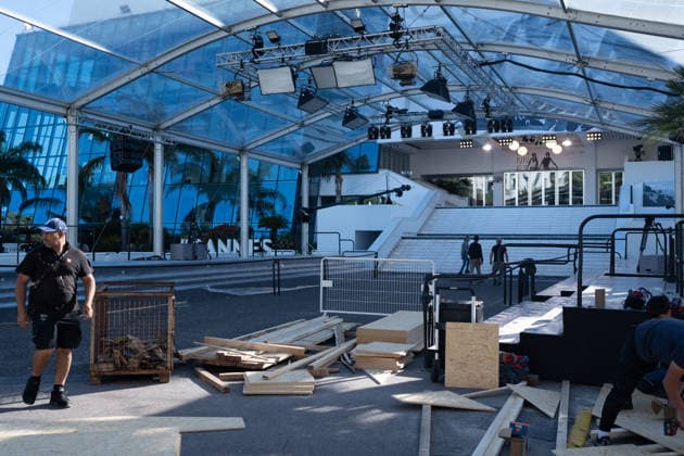 Cannes - Preparations General views of preparations on the Croisette during the 79th annual Cannes Film Festival on May 11, 2026 in Cannes, France. Photo by LounisPhotography ABACAPRESS.COM Cannes France  Copyright: xLounisPhotography ABACAx