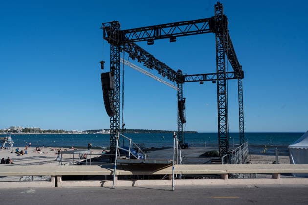 Cannes - Preparations General views of preparations on the Croisette during the 79th annual Cannes Film Festival on May 11, 2026 in Cannes, France. Photo by LounisPhotography ABACAPRESS.COM Cannes France  Copyright: xLounisPhotography ABACAx