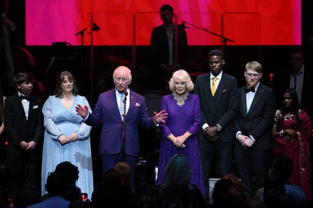 King s Trust 50th anniversary Britain s King Charles III delivers a speech on stage beside Britain s Queen Camilla during A King s Trust celebration at the Royal Albert Hall in London on May 11, 2026, celebrating the 50th anniversary of The King™s Trust., Credit:ADRIAN DENNIS PA ROTA - B68 Avalon United Kingdom, London  Copyright: xADRIANxDENNISx xPAxROTAx-xB68x xAvalonx 1098185409
