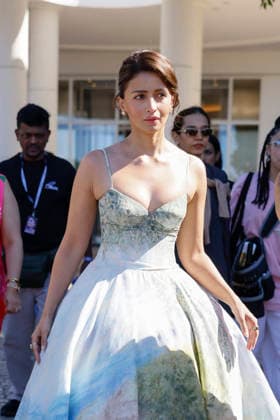 Cannes Payal Kapadiya Exits Martinez MP Cannes, France- May 12: Jury member Payal Kapadiya leaves Hotel Martinez during 79th Festival of Cannes, on May 12, 2026 in Milan, Italy. Photo by Marco Piovanotto ABACAPRESS:COM Cannes France  Copyright: xPiovanottoxMarco ABACAx