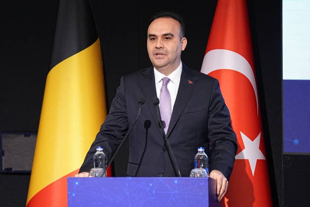 Belgian Economic Mission panel in Istanbul ISTANBUL, TURKIYE - MAY 12: Turkish Industry and Technology Minister Fatih Kacir speaks during the Transition from Industry 4.0 to Industry 5.0 session held at the MEXT Technology Center as part of the Belgian Economic Mission in Istanbul, Turkiye on May 12, 2026. Adem Kutucu Anadolu Istanbul Turkey. Editorial use only. Please get in touch for any other usage.  Copyright: x2026xAnadoluxAdemxKutucux